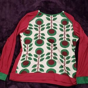 Hetolina Long-Sleeve Floral-Print Crew-Neck Top